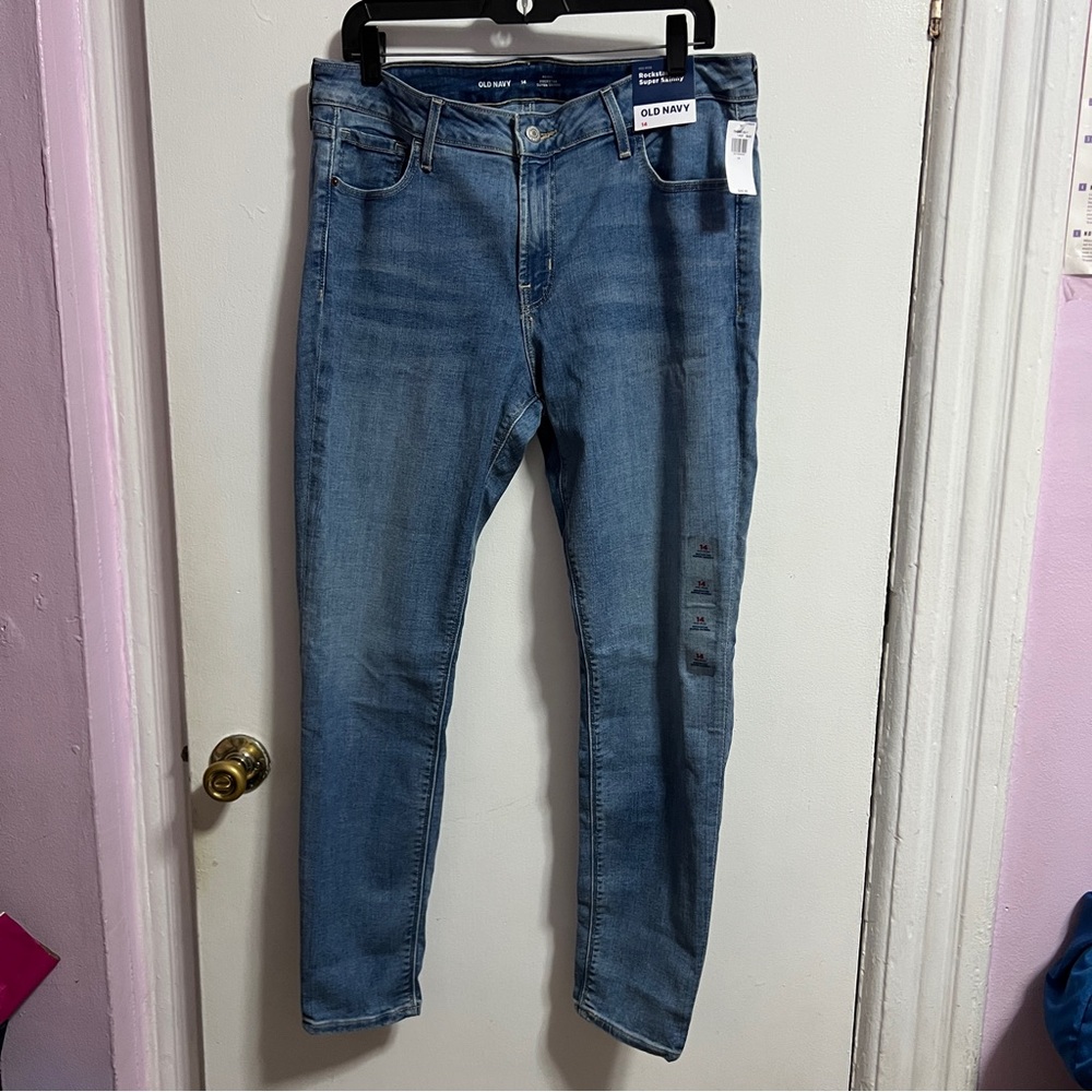 Old Navy Mid- Rise Rockstar Skinny Jeans
